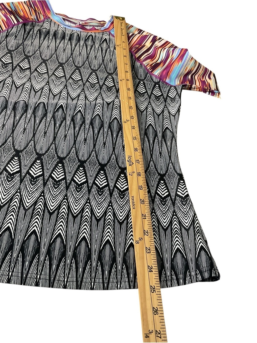 Prana Long Sleeve Rash Guard Swim Top Multicolor Print Size Medium - Picture 9 of 9